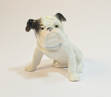 Metzler & Ortloff porcelán angol bulldog figura