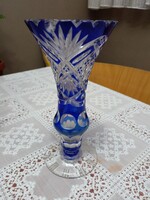 Kobaltkék Ólomkristály váza