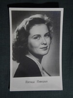 Képeslap,Oroszország,film,mozi,művészet,Izolda Izvitskaya színésznő,1960-