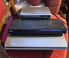 3 db asztali DVD-lejátszó csomagban – LG / Philips / Thomson (retro elektronika)