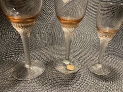 Régi Bohemia Glass cseh kristálypohár 3 x 6 db.