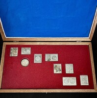 Ezüst bélyegérem szett 1979-1980