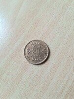 Marokkó 20 Francs 1952 V. Mohammed