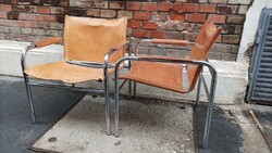 Mid century Klinte bőr fotelek, 1980