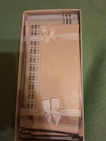 Retro férfi zsebkendő készlet – Eredeti, bontatlan díszdobozban (3 db)