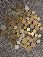 Vegyes érme csomag dime, penny, kuna, groschen, forint, pfennig....