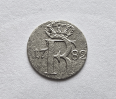 Ritka! Porosz ezüst 1/24 Thaler / Tallér 1782 A.