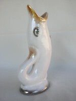 Hungária Kerámia Iparművész retro kerámia hal alakú váza