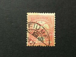 Magyarország 1900 Turul 10 f Fiume, szennyeződés A