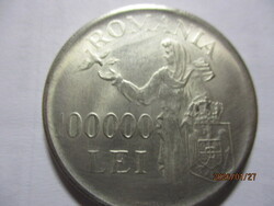 Románia  ezüst  100.000  Lei 1946  Ritka