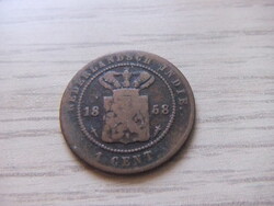 1  Cent  1858 Holland Kelet India