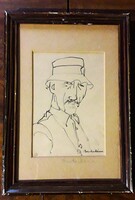 Hollóházi ink drawing