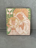 Kovács Margit nagyon szép kerámia falidísz. Harmonikus színkombinációval megvalósítva.