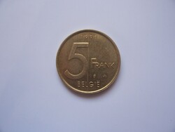 Belgium 5 Francs Frank 1998 Belgie