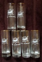 SZTÀR üdítős retro üveg pohár 6 darab