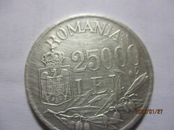 Románia  ezüst  25000  Lei 1946  Ritka