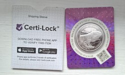 One Dollar 2015 Fiji 1 troy OZ 999 fine silver ezuest New Zeeland