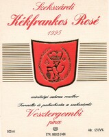 Boros címke: Szekszárdi Kékfrankos Rosé.