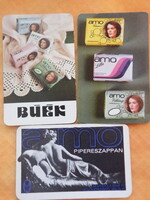 Kártyanaptár 3 db Amo szappan reklámos -1984.; 1988.; 1972. -