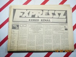 Retro régi reklám hirdetés újság - Expressz Keres-Kínál - 1989. augusztus 10. - Születésnapra.