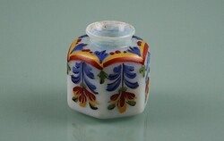 17-18. századi csontüveg Habán/ jellegű  Hexagon tintatartó huta üveg