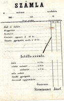 Régi számla és istálló számla: 1858-ban Steingaszner József. (Tömörkény István édesapja !)