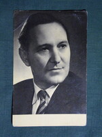 Képeslap,film,mozi,művészet,Bessenyei Ferenc színész,1957-