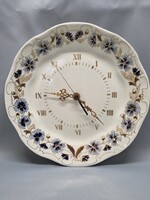 Zsolnay búzavirágos tányéróra