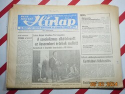 Régi retro újság napilap - Pest Megyei Hírlap Vác - 1988. január 23. - Születésnapra ajándékba.