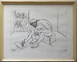 (N) Borsos Miklós (1906 – 1991) : Noli me tangere