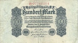 100 márka 1922.08.04. Németország 1.