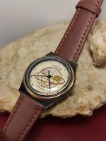 Szovjet szép Rakéta ritka Quartz Holdfázisos karóra