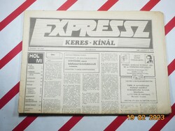 Retro régi reklám hirdetés újság - Expressz Keres-Kínál - 1989. augusztus 22. - Születésnapra.