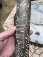 Hadifogoly munka 2. Vilàghàború1942.Magyar címerrel. . Stary-oskol felirat . Àgyuhüvely töltény vàza