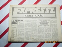 Retro régi reklám hirdetés újság - Expressz Keres-Kínál - 1989. augusztus 31. - Születésnapra.