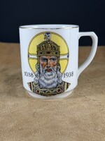 Extremely Rare 1938 Szent István Drasche Commemorative Mug