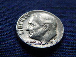 USA Roosevelt Dime (10 Cents) 1974 D