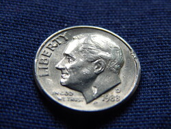 USA Roosevelt Dime (10 Cents) 1988 D