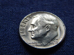 USA Roosevelt Dime (10 Cents) 1976 D