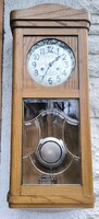 Art Deco Style Wall Clock by Junghans with Bim Bam Chime, Video Available!