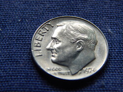 USA Roosevelt Dime (10 Cents) 1974