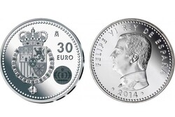 Ezüst 30 euro Spanyolország 2014