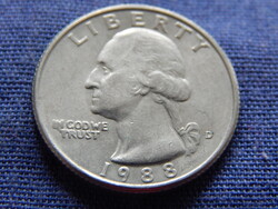 USA Washington Quarter (25 Cents) 1988 D