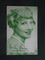Képeslap,film,mozi,művészet,Színházi élet melléklet,Honthy Hanna színésznő,1930-