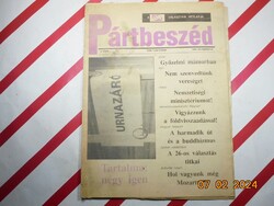 Régi retro újság - Párbeszéd - A Mai Nap választási hetilapja - 1989. november 29. - Születésnapra.