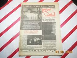 Retro régi újság - Mai nap - Független képes hírlap - 1989. december 20. - Születésnapra ajándékba