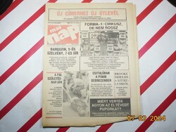 Retro régi újság - Mai nap - Független képes hírlap - 1989. augusztus 14. - Születésnapra ajándékba