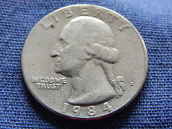 USA Washington Quarter (25 Cents) 1984 D