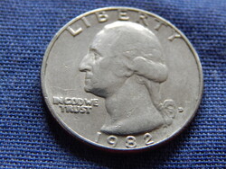 USA Washington Quarter (25 Cents) 1982 D