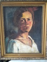 "Annuska" olajfestmény  (Koszta József)